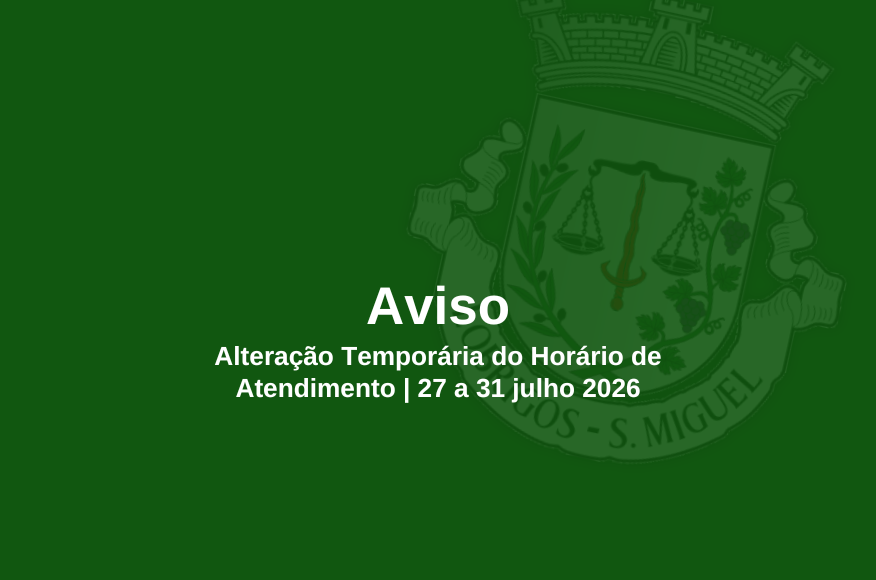Altera&ccedil;&atilde;o Tempor&aacute;ria do Hor&aacute;rio de Atendimento
