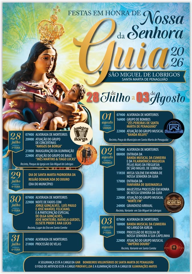 Festa em Honra de Nossa Senhora da Guia 2026